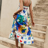 Printed Sleeveless Vacay Dress