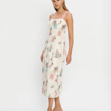 Tie-Waist Tank Midi Dress