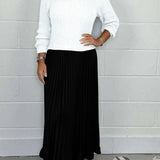 Pleated Panel Dress