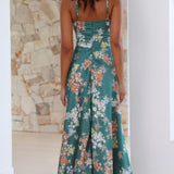 Dreamers Midi Dress - Green Floral