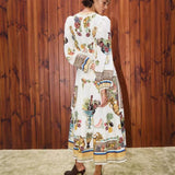 Minimalist A-Line Linen Gown