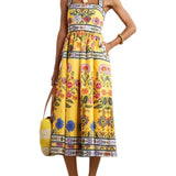 Casual Strapless Midi Dress