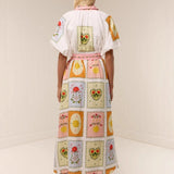 Tie Cardigan Linen Dress