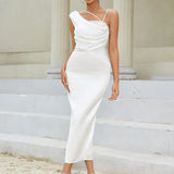 One-Shoulder Backless Dress
