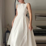 SLEEVELESS BACKLESS DRESS