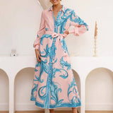Summer Belted Midi Dress