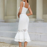 Sexy Lace Bandage Fish-tail Dress