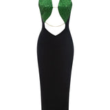 Backless Halter Evening Bandage Dress