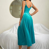 Vintage Velvet Backless Gown