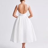 SLEEVELESS BACKLESS DRESS