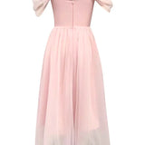 Mesh Panel Tube Dress