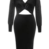 Sexy Cutout Evening Dress