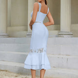 Sexy Lace Bandage Fish-tail Dress
