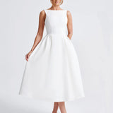 SLEEVELESS BACKLESS DRESS