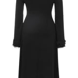 Elegant One-Shoulder Long Sleeve Dress