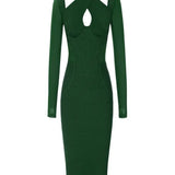 Vintage Backless Halter Evening Dress