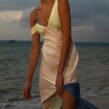 Thames Splice Midi Dress