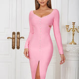 Minimalist Cut-Out Dress