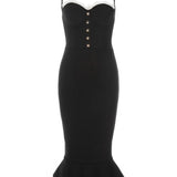 Sexy Spaghetti Strap Fishtail Dress