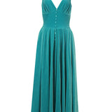 Vintage Velvet Backless Gown