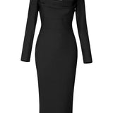 Sexy Bandage Square Neck Dress