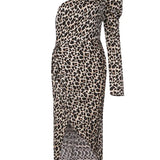 Sexy Off-Shoulder Leopard Print Dress
