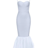 Vintage Square Neck Bodycon Dress