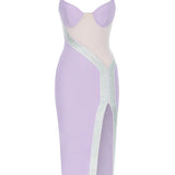 Sexy Vintage Backless Mesh Dress