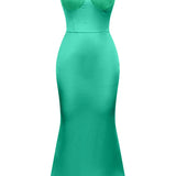 Sexy Strapless Lace Waist-Cinching Dress