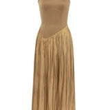 Sleeveless Ruched Maxi Dress