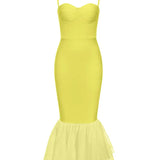 Vintage Square Neck Bodycon Dress
