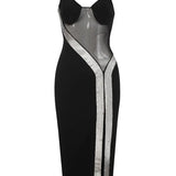 Sexy Vintage Backless Mesh Dress