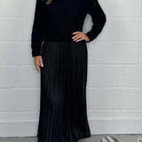 Pleated Panel Dress