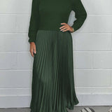 Pleated Panel Dress