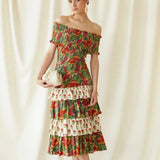 Multicolor May Midi Dress