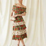 Multicolor May Midi Dress