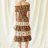 Multicolor May Midi Dress