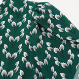 Floral Midi Dress Stretch Sash Jewel Neck Short Sleeves Bohemian