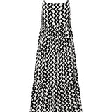 Strappy Square Neck Split Maxi Dress