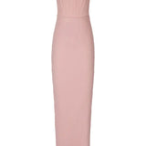 Sexy Strapless Bandage Midi Dress