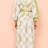 Chic Printed Tie-Front Shirt