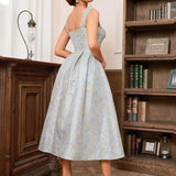 Sleeveless Floral Princess Dress