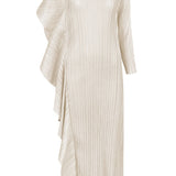 Ladies' High-End Asymmetrical Solid Color Patchwork Dress