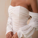 Sexy Off-Shoulder Mesh Dress