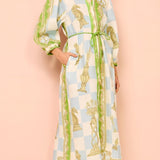 Chic Printed Tie-Front Shirt
