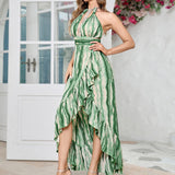 Sexy V-Neck Hollow Backless Dress