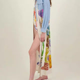 Personalized Graffiti Casual Midi Dress