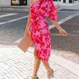 Rilee One Shoulder Midi Dress