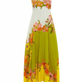 Sophisticated. Modern And Unique Print Strap Midi Dress