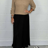 Pleated Panel Dress